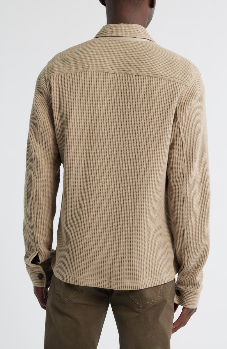 Rails Wells Waffle Knit Shirt Jacket, Alternate, color, Barley