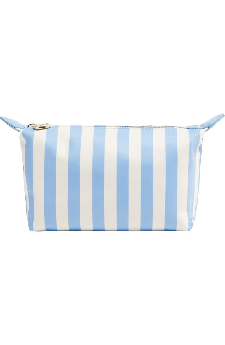 Stoney Clover Lane Small Stripe Nylon Pouchette, Main, color, Periwinkle Stripes