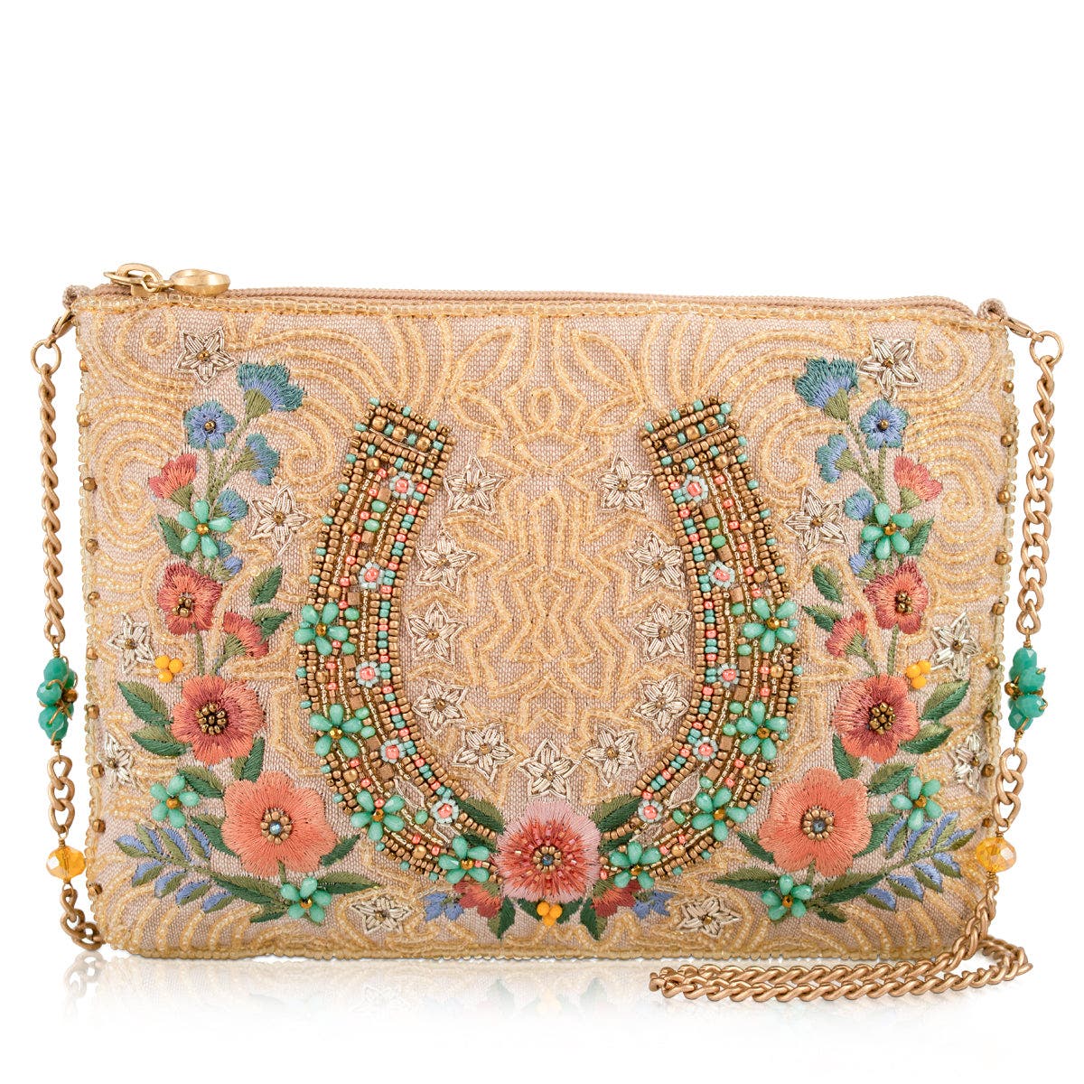 Mary Frances Accessories Iron Luck Mini Handbag, Main, color, 