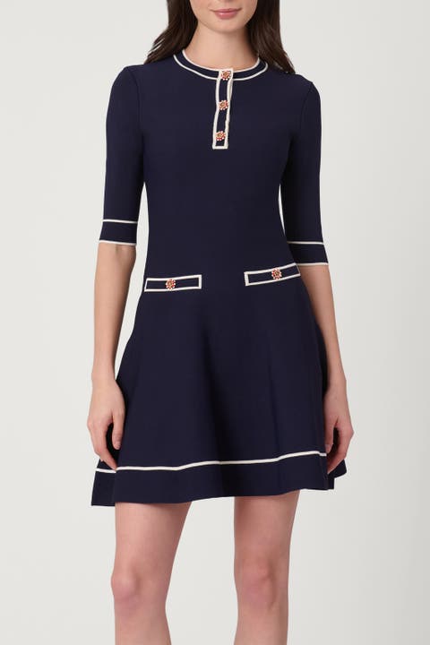 Embellished Knit Weston Dress