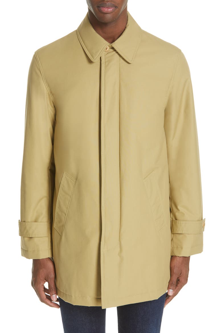 Waxed Cotton Car Coat, Alternate, color, TAN
