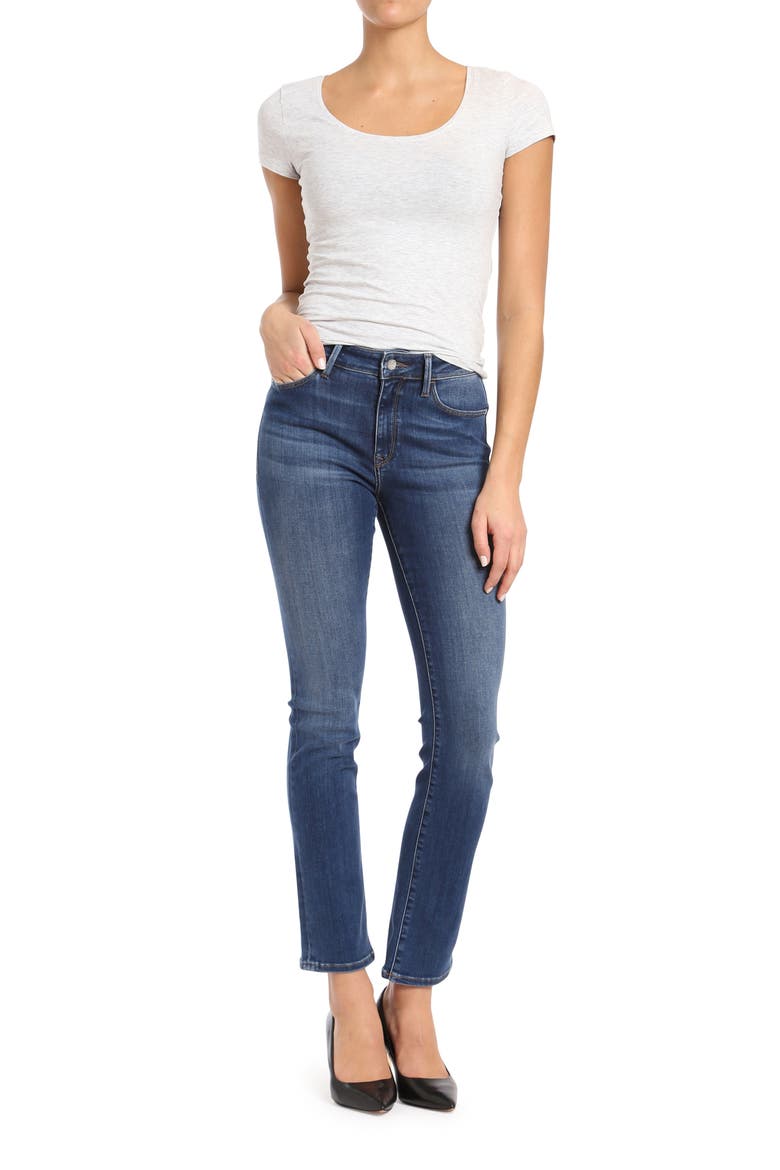 Kendra Straight Leg Jeans, Alternate, color, INDIGO SUPERSOFT