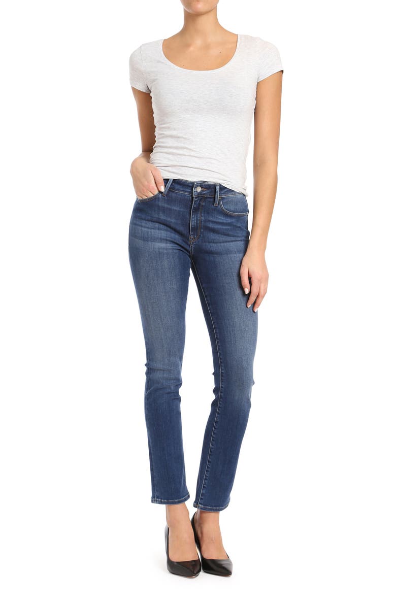 Mavi Jeans Kendra Straight Leg Jeans, Alternate, color, Indigo Supersoft