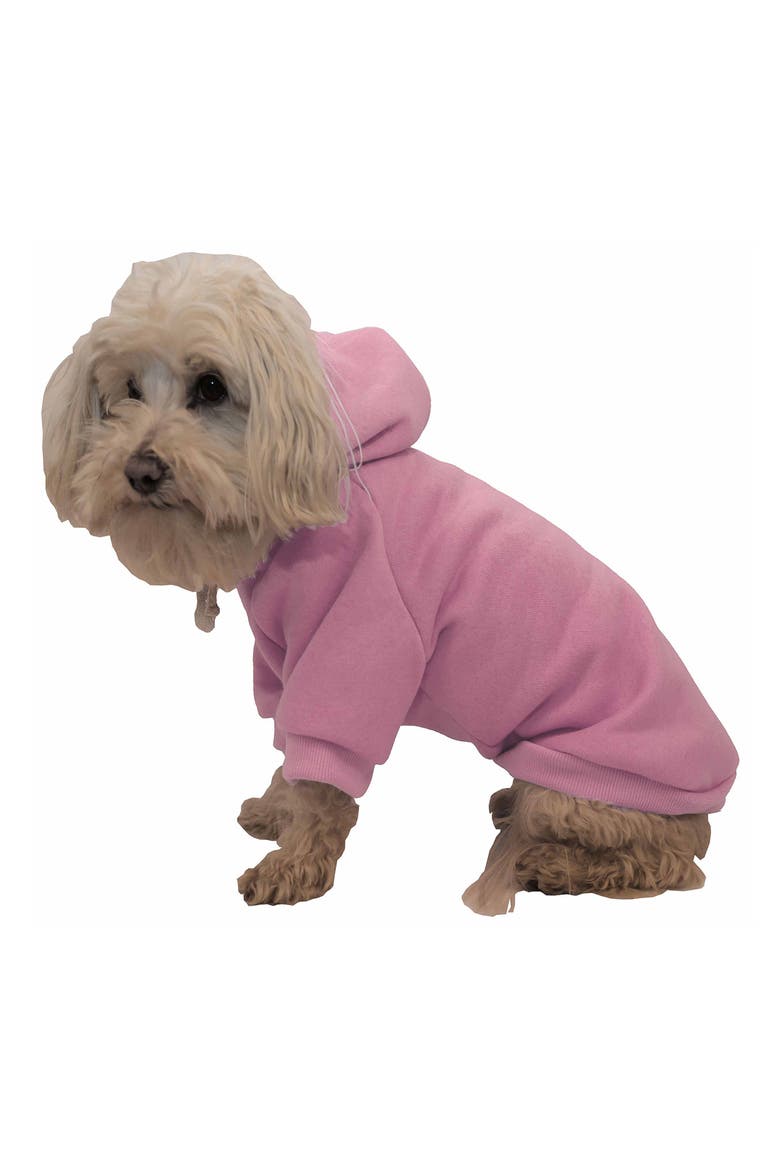 Fashion Plush Cotton Hoodie - Large, Alternate, color, PINK