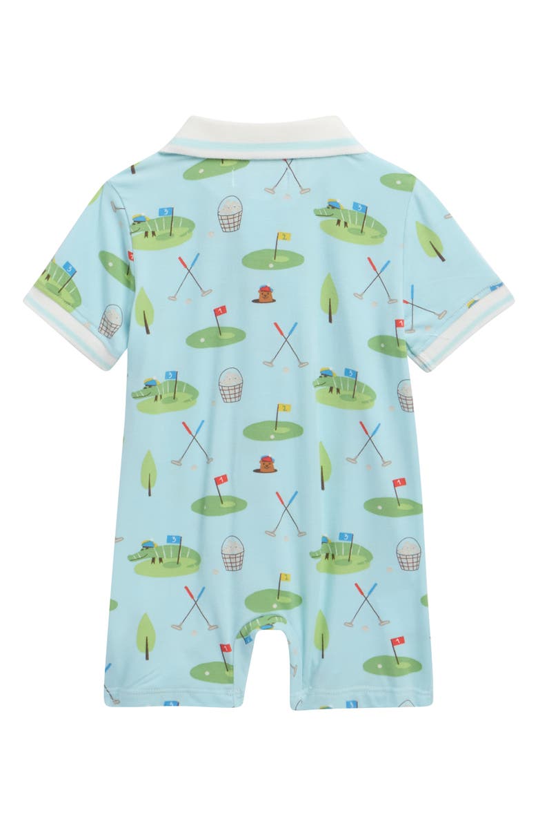 Magnetic Me Gopher It Magnetic Polo Romper, Alternate, color, Gophr