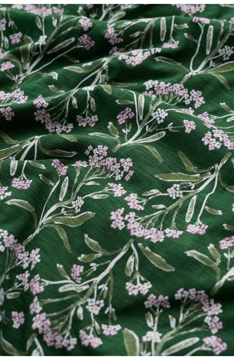 Seasalt Cornwall Chateaux Floral Organic Cotton Midi Dress, Alternate, color, Yarrow Study Treetop