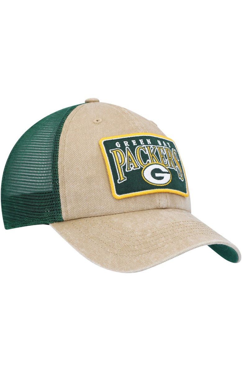 '47 Men's '47 Khaki Green Bay Packers Dial Trucker Clean Up Adjustable Hat, Alternate, color, 