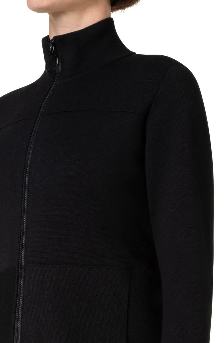 Akris punto Maglia Milano Knit Stretch Virgin Wool Cardigan, Alternate, color,