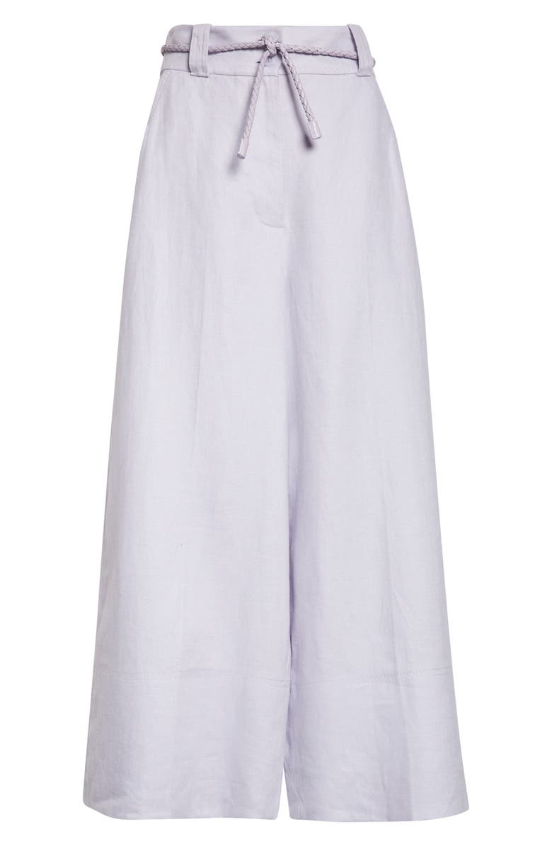 Zimmermann Kindred Spirit Luna Linen Culotte, Alternate, color, Lilac