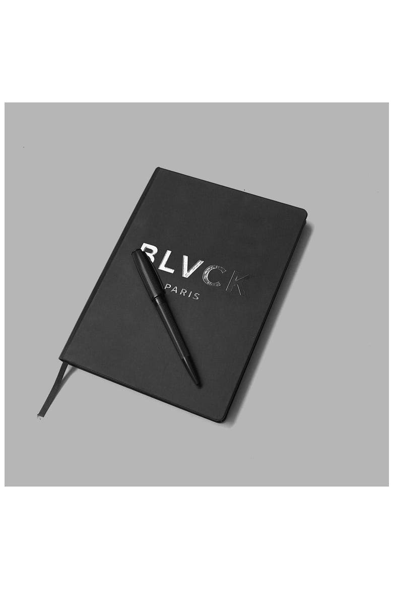 Blvck Notebook with Pen, Alternate, color, Black