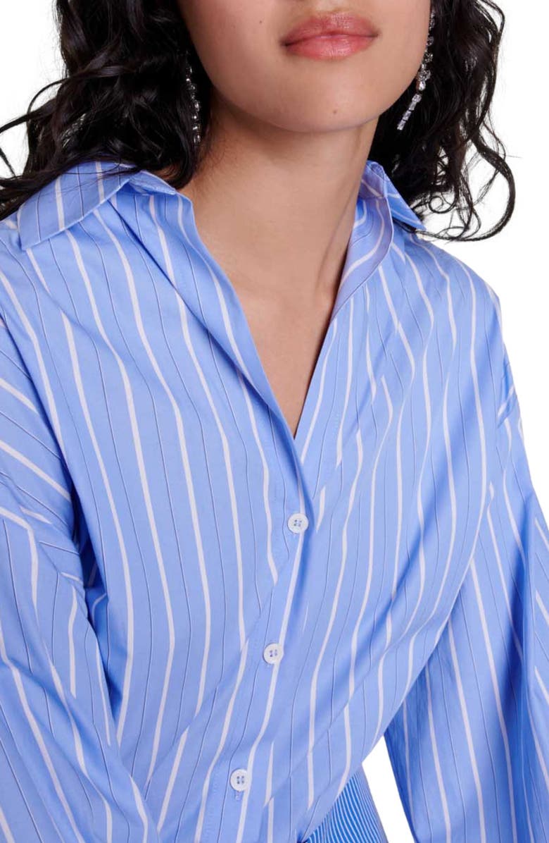 maje 2-in-1 striped dress, Alternate, color, 