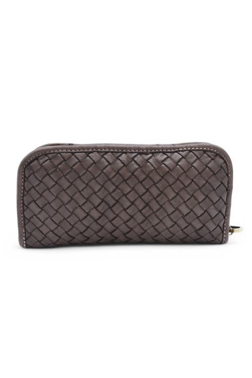 Bolsa Nova Woven Wallet In Chocolate
