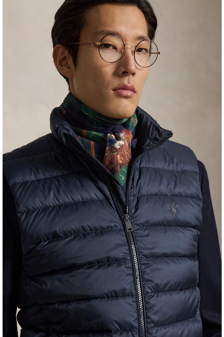 The Colden Water Repellent Packable Down Vest, Alternate, color, COLLECTION NAVY