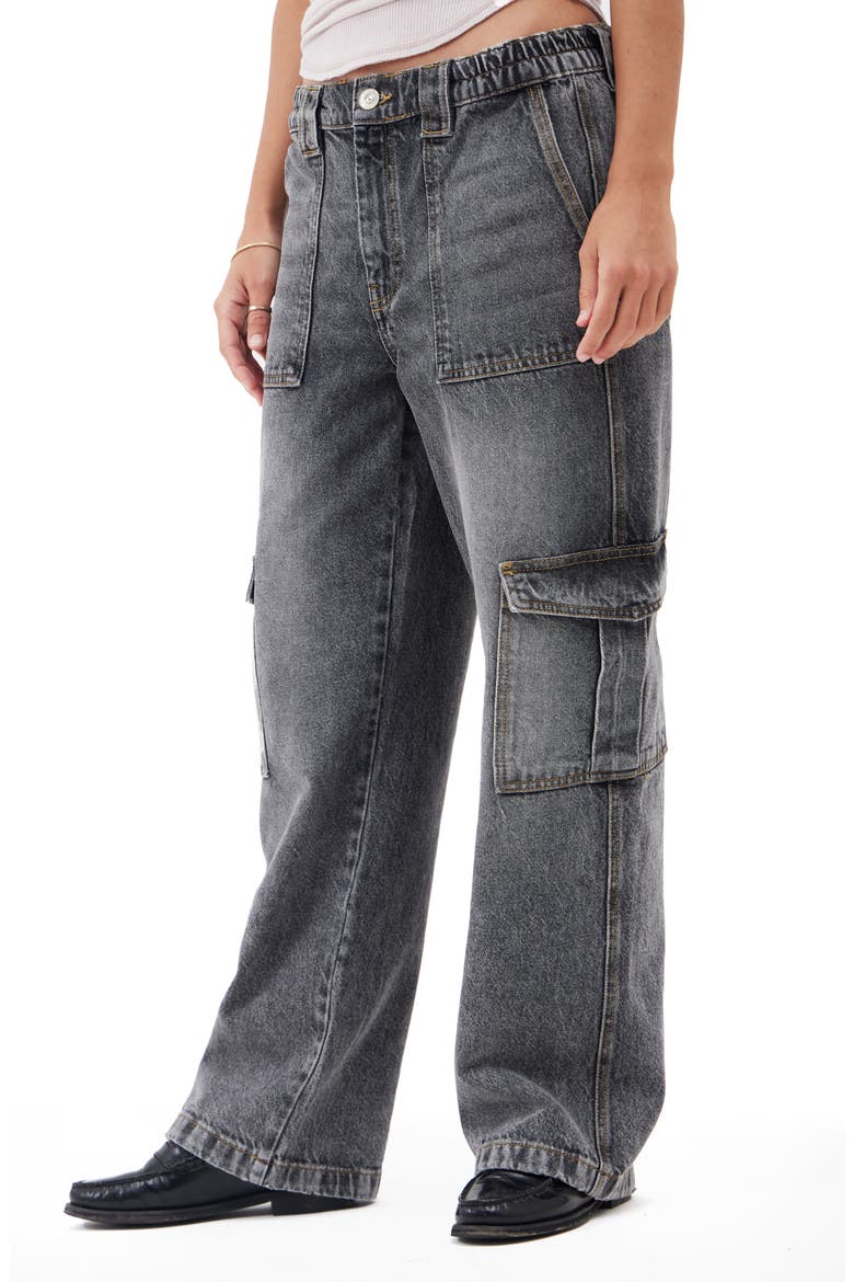 Cargo Skate Pants, Alternate, color, WASHED BLACK