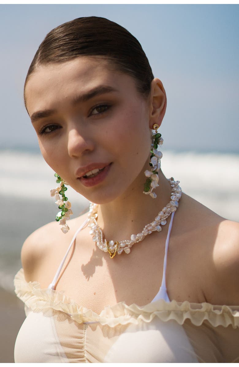 Classicharms Nina Multi-Strand Baroque Pearl Choker Necklace, Alternate, color, 