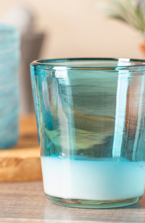 Verve Culture Handblown Glasses In Aqua
