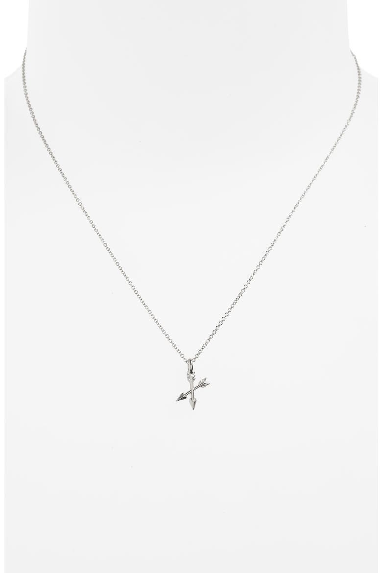 Best Friend Ever Pendant Necklace, Alternate, color, SILVER