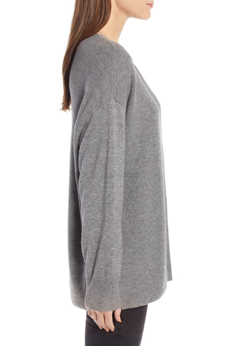 Slouchy Sweater (Nordstrom Exclusive), Alternate, color, GREY DARK HEATHER