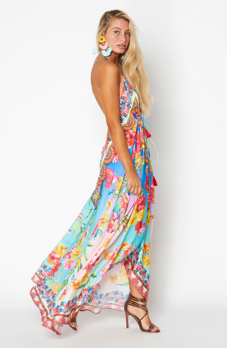 RANEES Ombré Halter Dress, Alternate, color, Ombre Blue