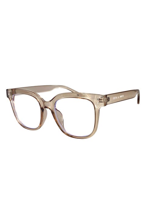 Draper 49mm Square Blue Light Blocking Glasses