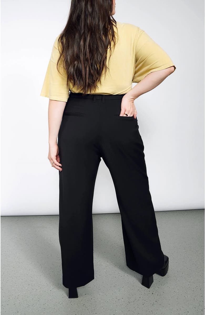 WILDFANG The Empower Wide Leg Trouser, Alternate, color, Black