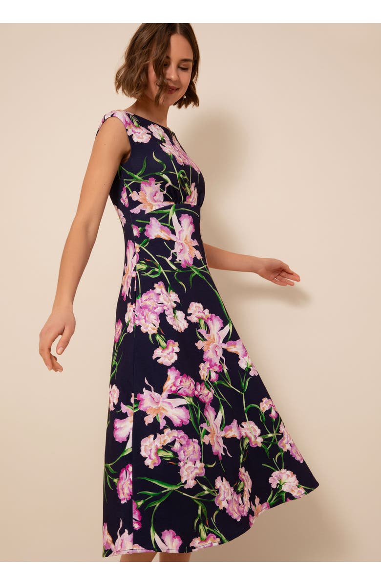 Alie Street London Luna Midi Jersey Dress, Alternate, color, Midnight Blossom