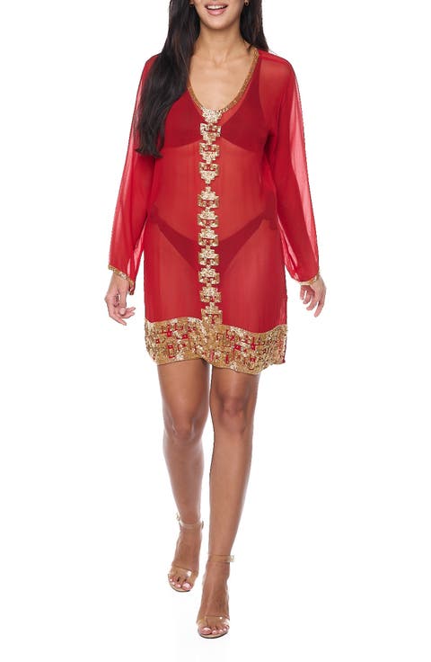 Embellished Long Sleeve Tunic