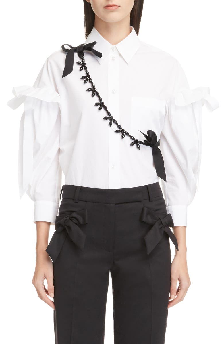 Simone Rocha Ruffle Blouse, Main, color,
