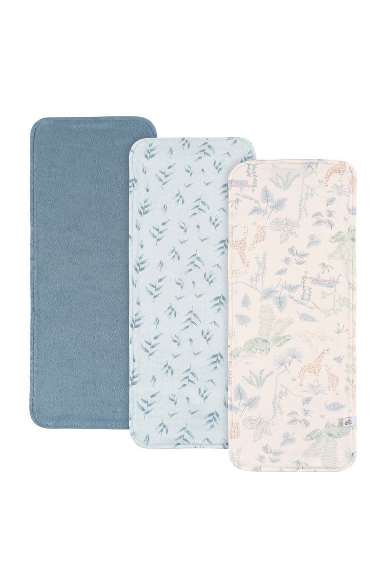 Just Born Tan Burp Cloths Set, One Size, Main, color, Soft Blue Tones