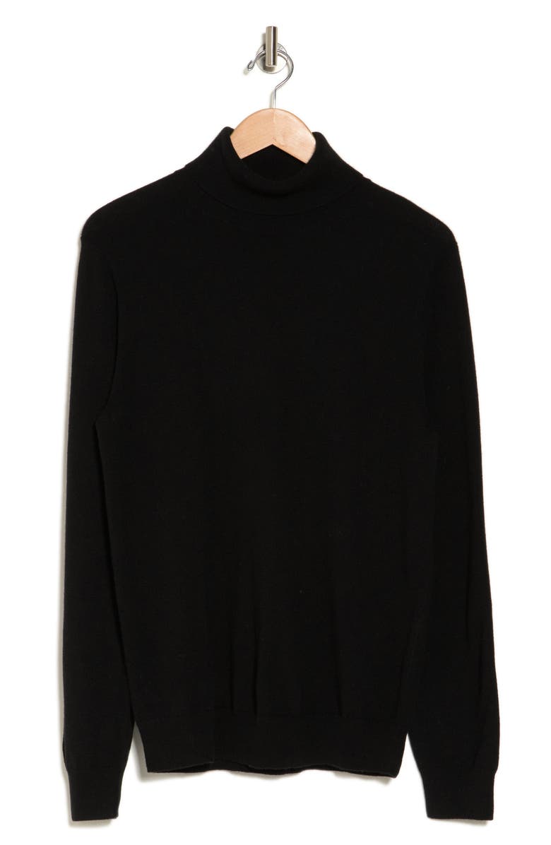 Amicale Turtleneck Cashmere Sweater, Alternate, color, Blk