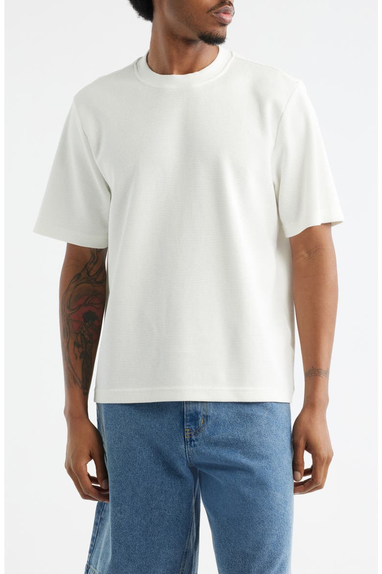 Oversize Waffle T-Shirt, Main, color, IVORY EGRET