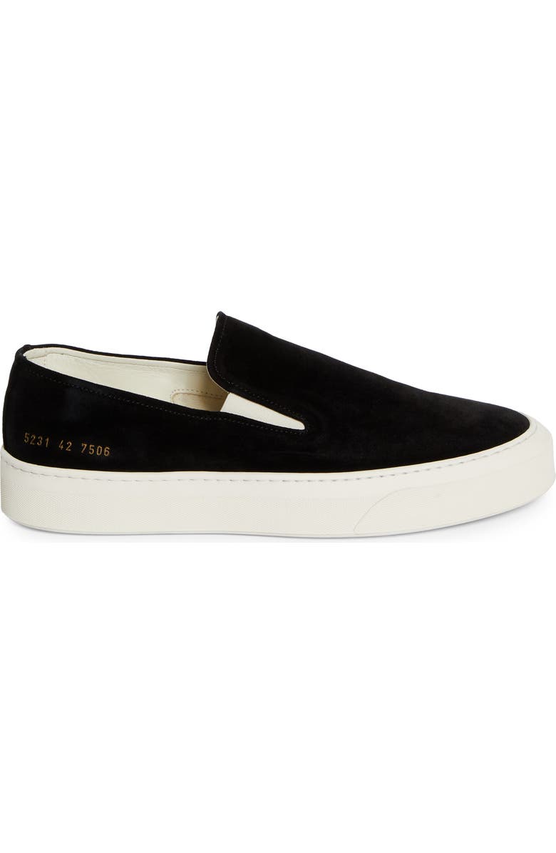 Common Projects Slip-On Sneaker, Alternate, color, 7506 Black/ White Sole
