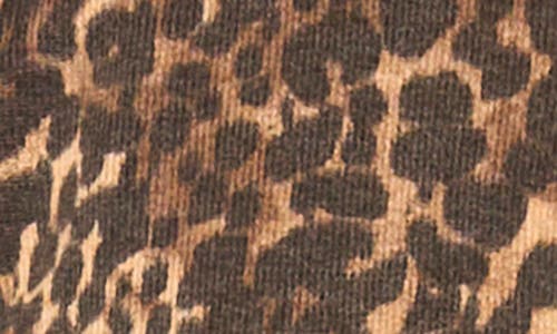 Vince Camuto Leopard Print Cardigan In Brown