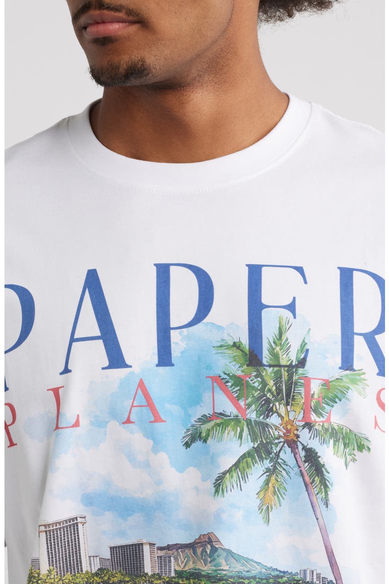 Hawaii Beach Graphic T-Shirt, Alternate, color, WHITE