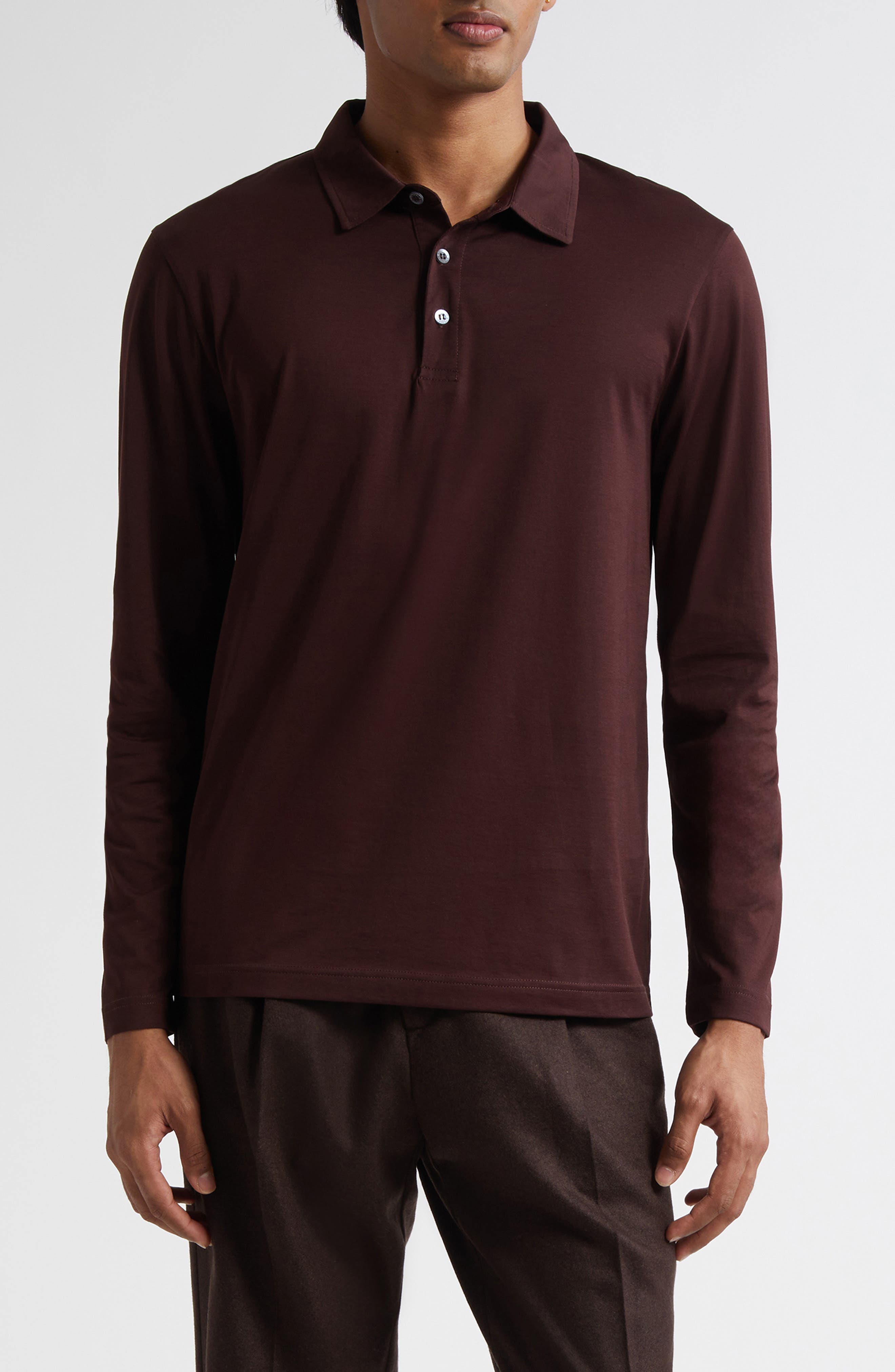 Long Sleeve Supima Cotton Polo - image 5