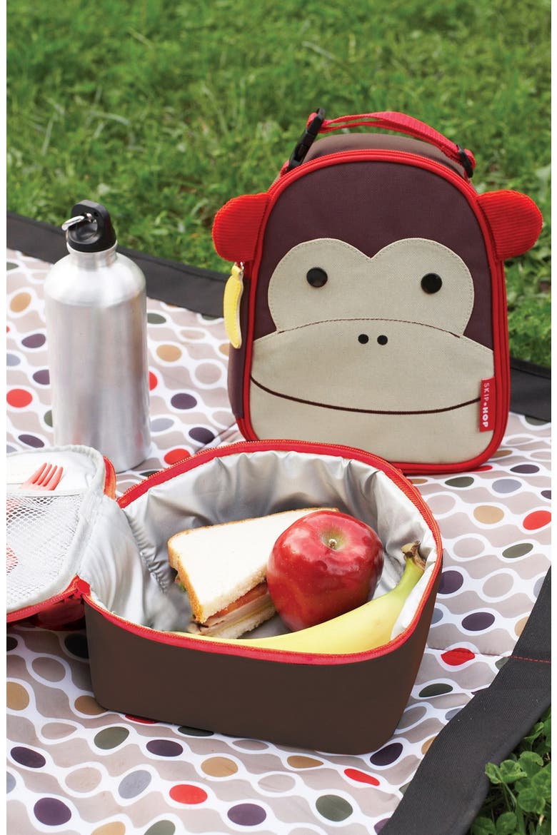 Zoo Insulated Lunchbox, Alternate, color, MONKEY