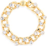 MELANIA CLARA Galaxy Cubic Zirconia Curb Chain Bracelet
