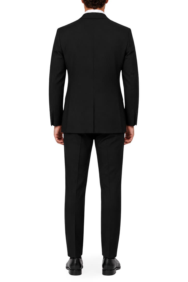 Romeo Slim Fit Wool Suit, Alternate, color, BLACK