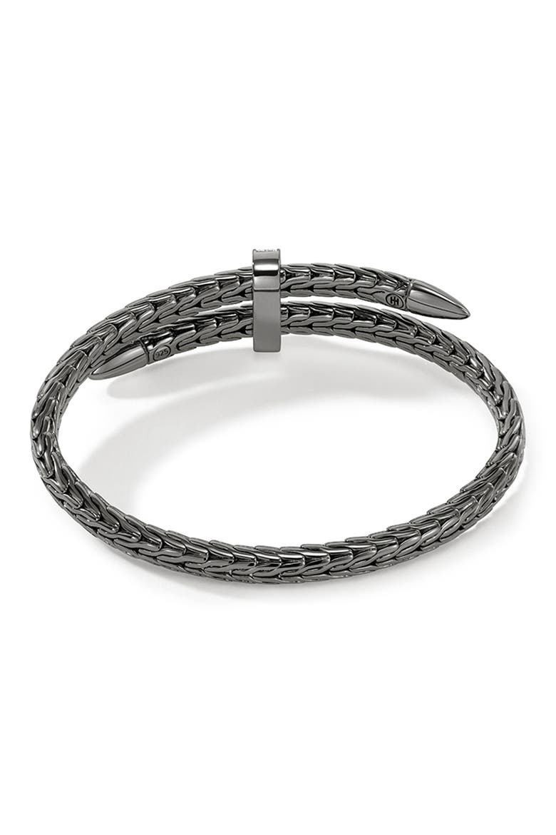 Spear Flex Cuff, Diamonds, 5.5mm, Alternate, color, SILVER