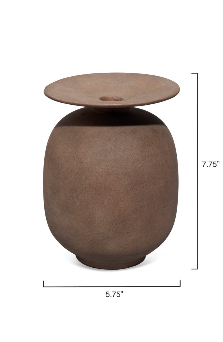 JAMIE YOUNG Highland Decorative Ceramic Vase, Alternate, color, Brown
