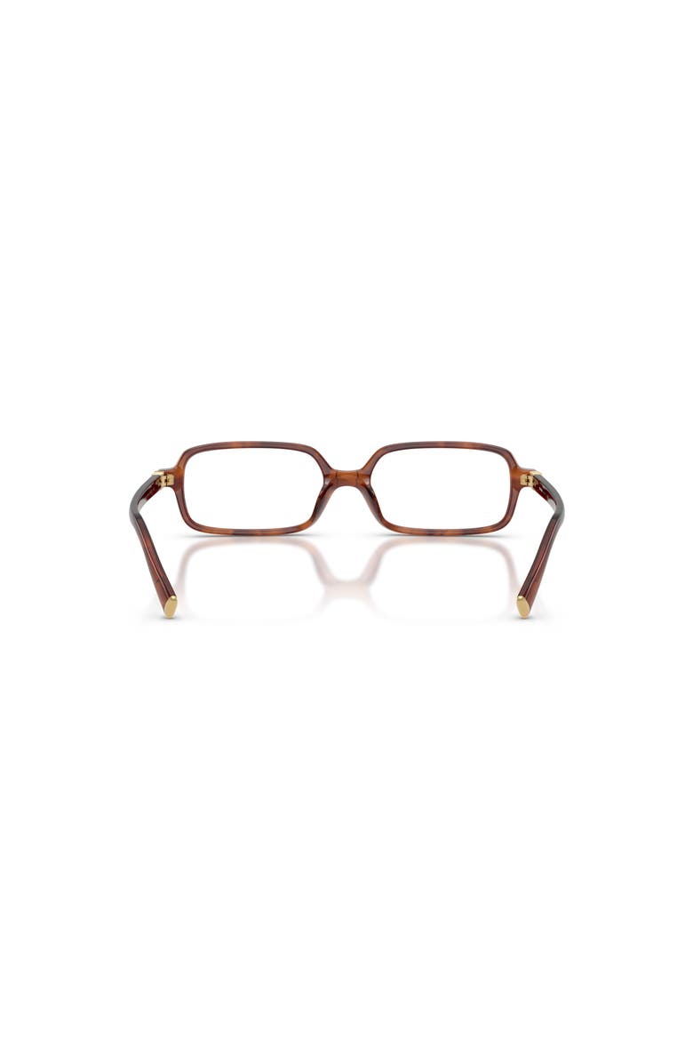 51mm Rectangle optical glasses, Alternate, color, Brown