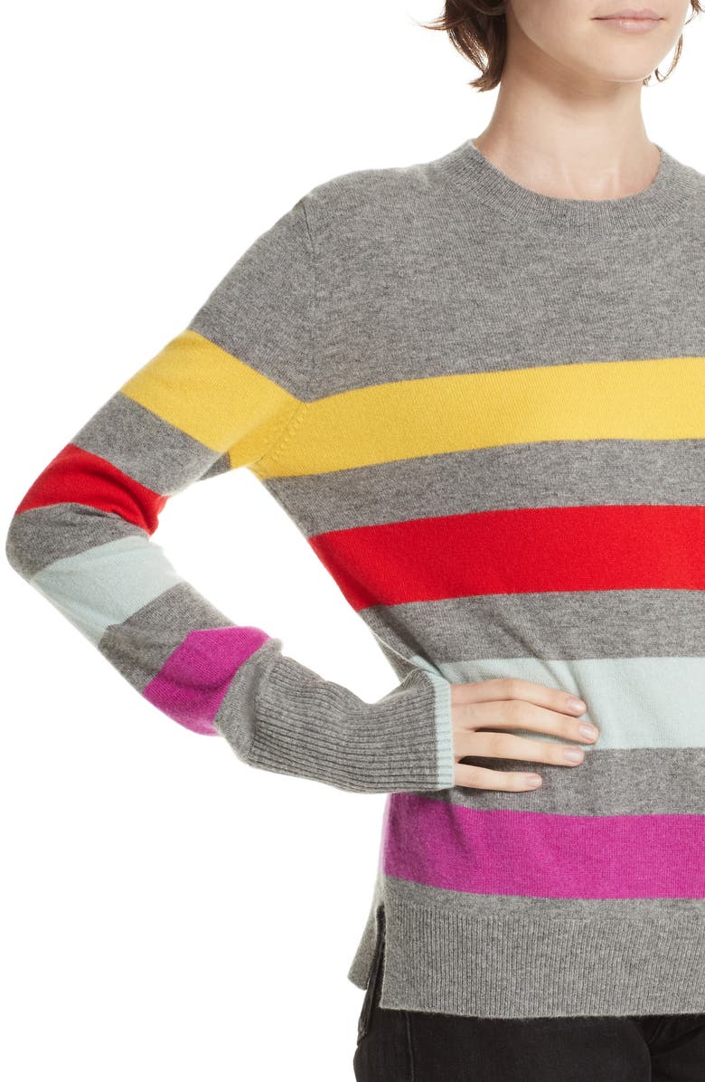 La Ligne Candy Stripe Sweater, Alternate, color,