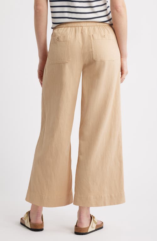 Caslonr Caslon(r) Crop Drawstring Pants In Tan Shore