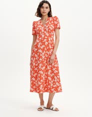 Finery London Nieve Petite Short Sleeve Midi Dress