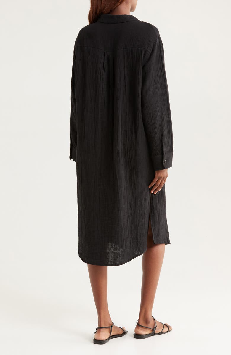 Nordstrom Cotton Gauze Cover-Up Shirtdress, Alternate, color,
