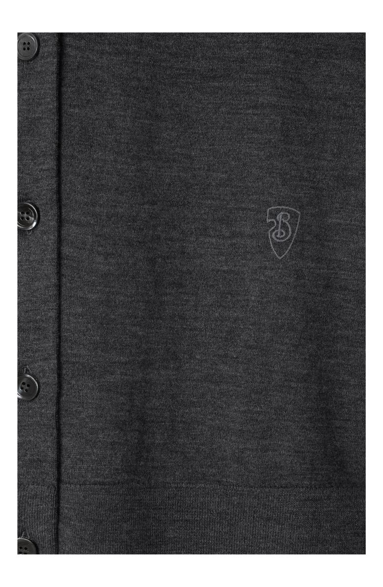 Burberry Wool Cardigan, Alternate, color, Mid Grey