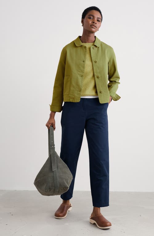 Seasalt Cornwall Coombe Lane Organic Cotton Chore Jacket In Green