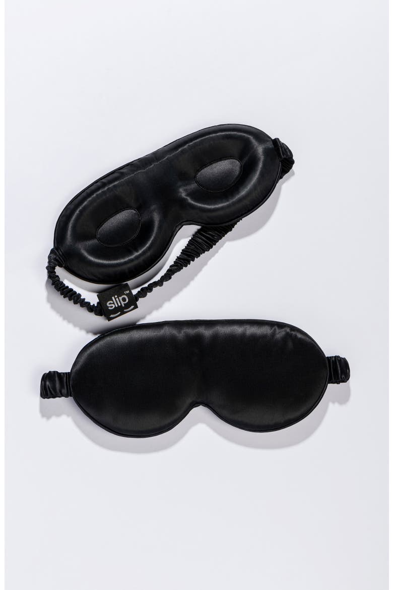 Lovely Lashes Pure Silk Contour Sleep Mask, Alternate, color, BLACK