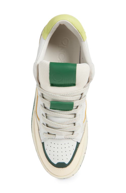 Oncept Paris Low Top Sneaker In Ivory - Green
