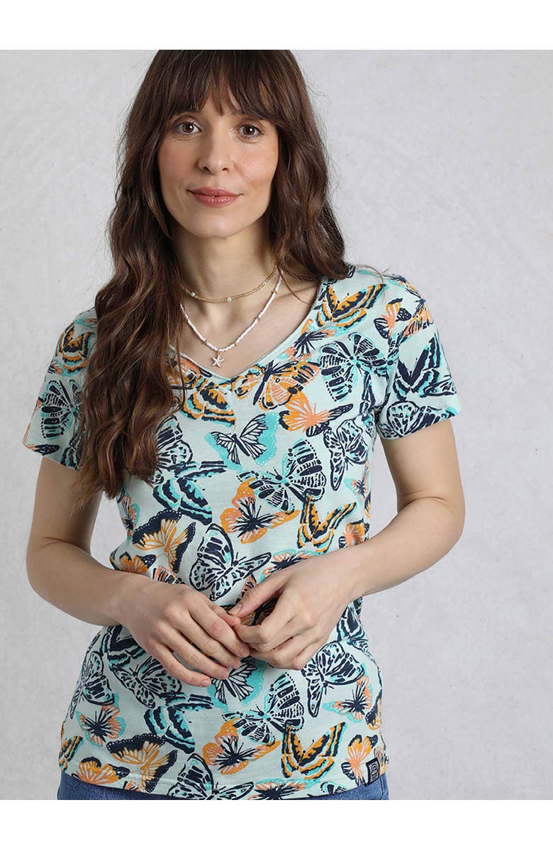 Weird Fish Merica Printed Jersey T-Shirt, Main, color, Seafoam